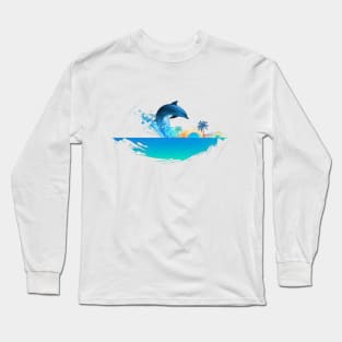 I Love Dolphins Long Sleeve T-Shirt